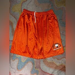 Men’s Basketball Camp Orange Mesh Shorts